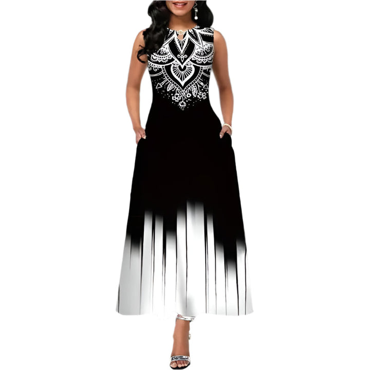Flowers Bohem Sleeveless Dress for women - Summery &amp; Comfortable