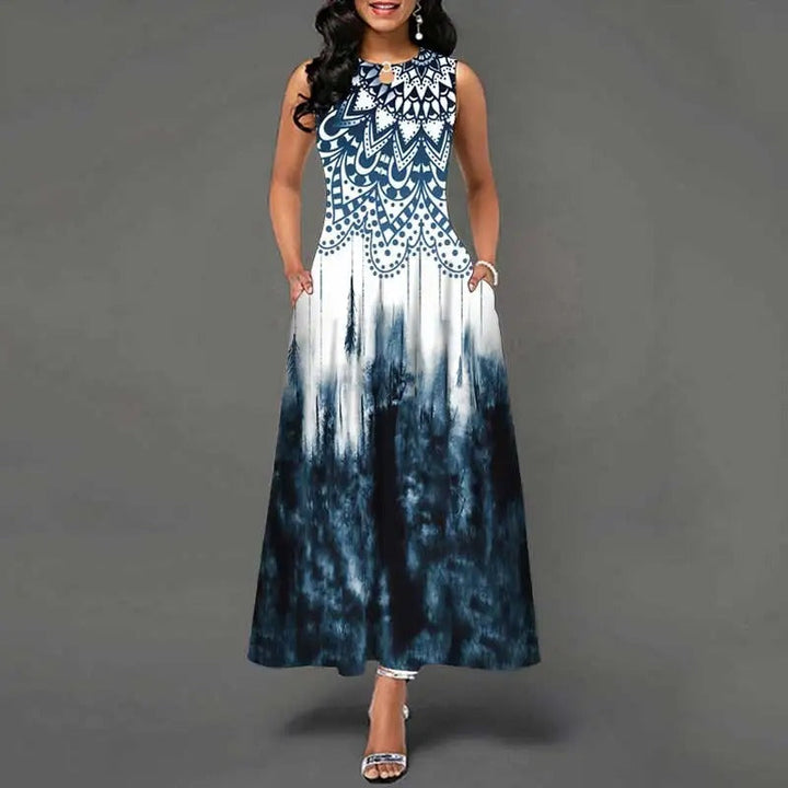 Flowers Bohem Sleeveless Dress for women - Summery &amp; Comfortable