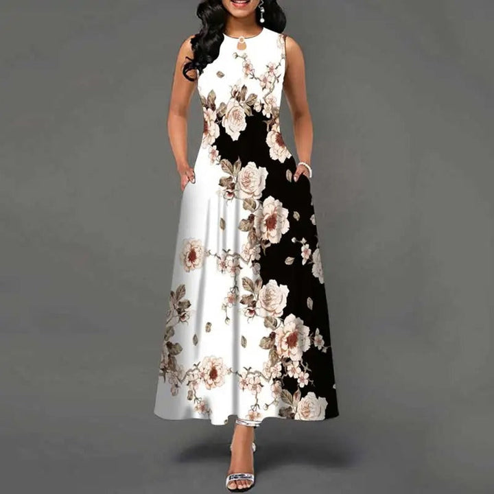 Flowers Bohem Sleeveless Dress for women - Summery &amp; Comfortable