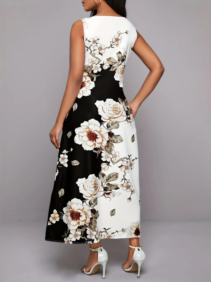 Flowers Bohem Sleeveless Dress for women - Summery &amp; Comfortable