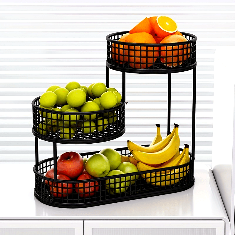 Stylish Tiered Fruit Basket – Optimal Organisation and Freshness