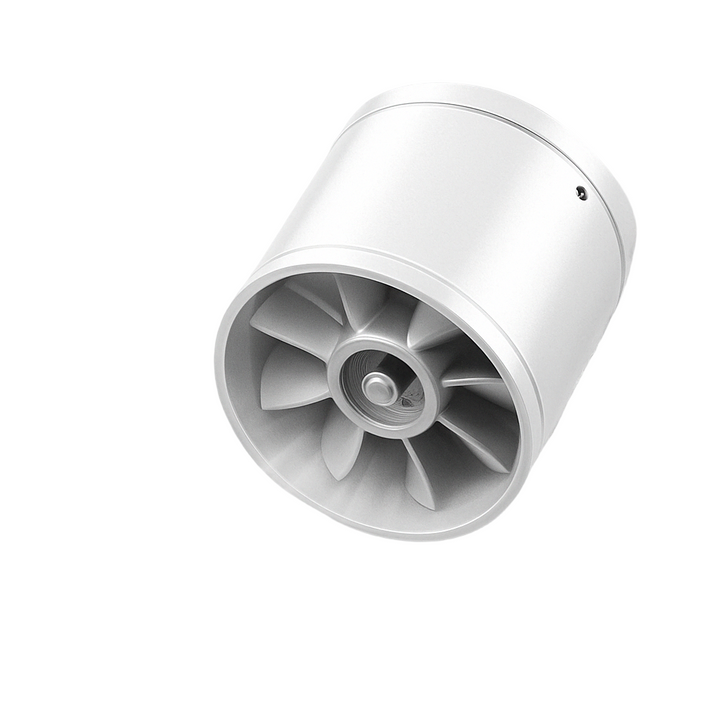 Quiet pedestrian ventilation fan for kitchen and bathroom
