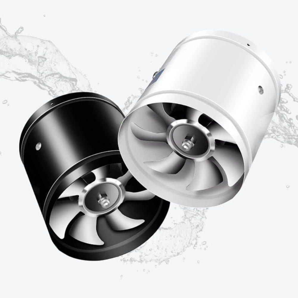 Quiet pedestrian ventilation fan for kitchen and bathroom