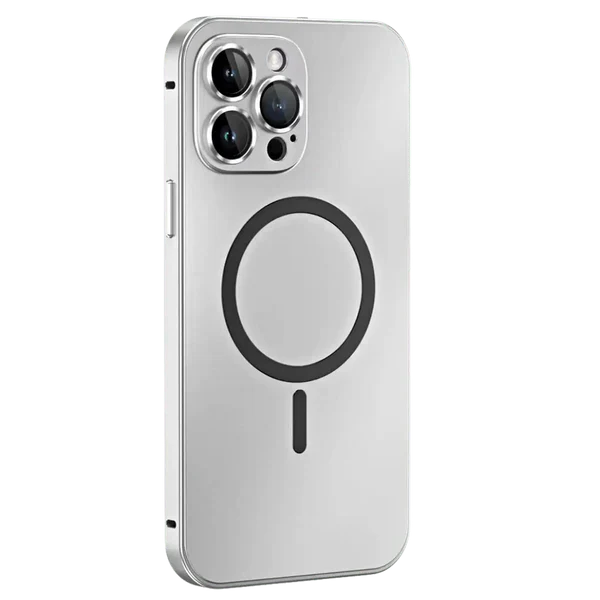Style clean metal iphone cover for robust protection