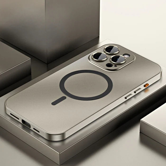 Style clean metal iphone cover for robust protection