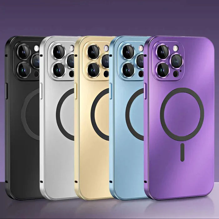Style clean metal iphone cover for robust protection
