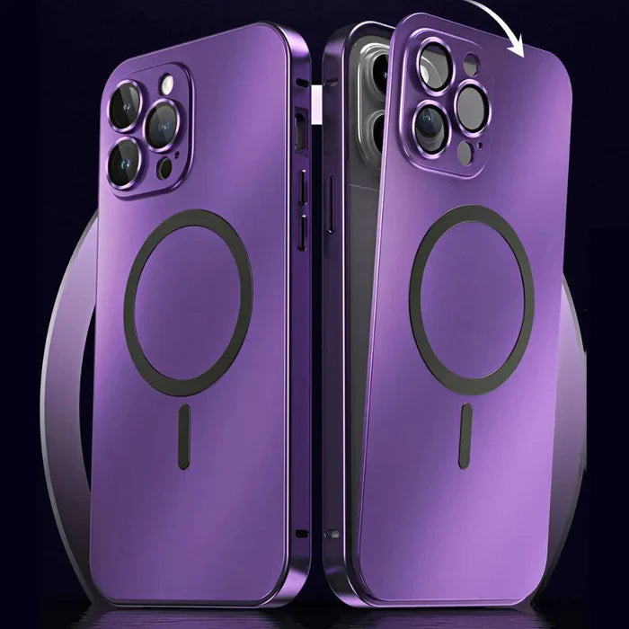 Style clean metal iphone cover for robust protection