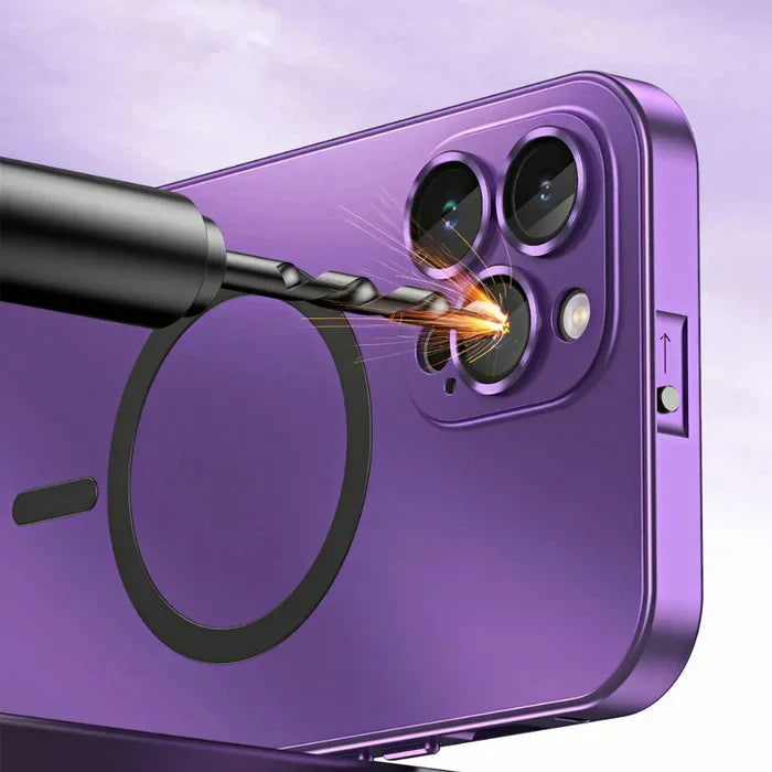 Style clean metal iphone cover for robust protection