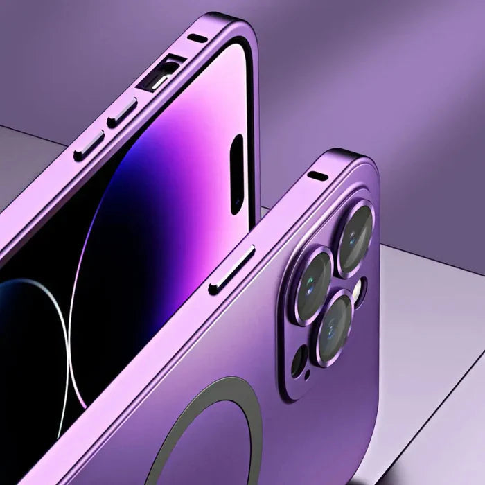 Style clean metal iphone cover for robust protection