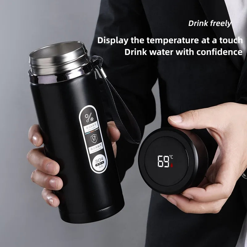 Thermos with led-display - perfect for heat and cold drikker