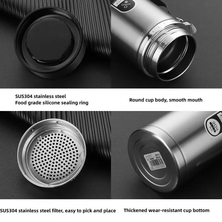 Thermos with led-display - perfect for heat and cold drikker