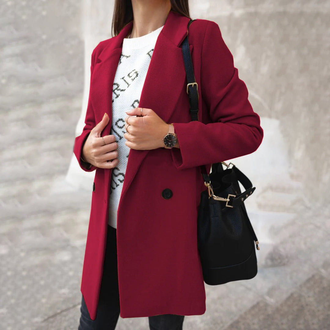 Women Winter coat Double-breasted Timeless – Warm &amp; Stylish