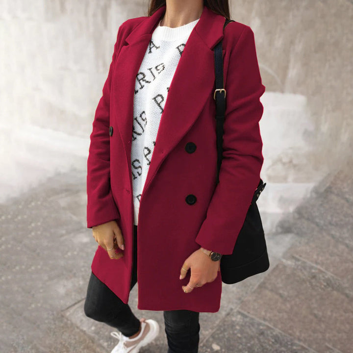Women Winter coat Double-breasted Timeless – Warm &amp; Stylish
