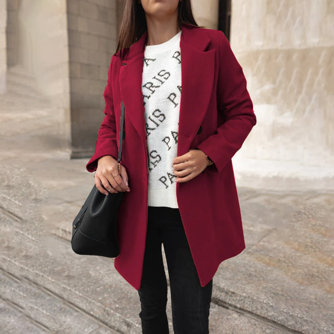 Women Winter coat Double-breasted Timeless – Warm &amp; Stylish