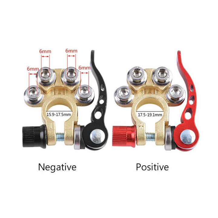 Quick Connect Battery Clamps - Tin Plated - 1 Pair