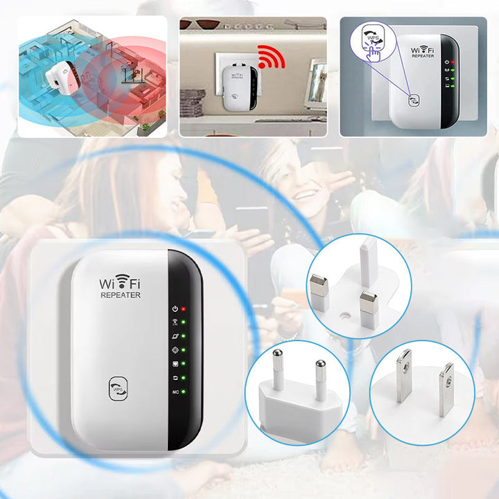 Long range wireless WiFi signal booster