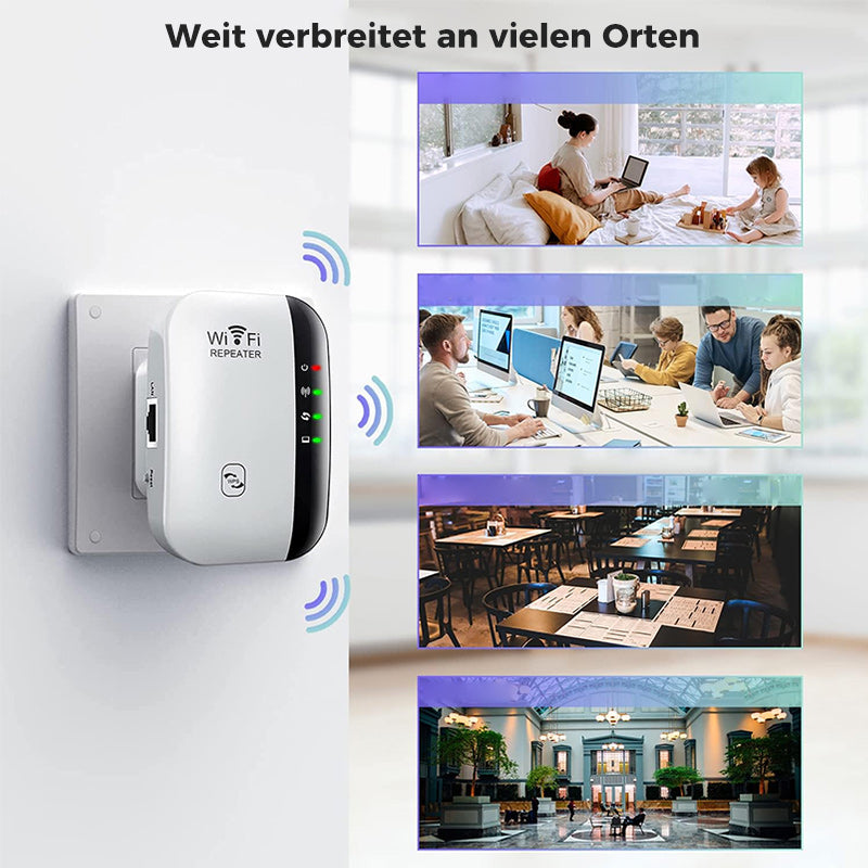 Long range wireless WiFi signal booster