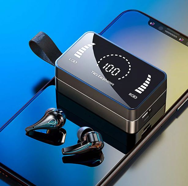 Thread loose bluetooth earbuds with noise reduction
