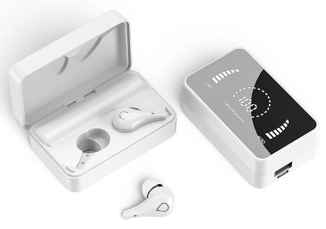 Thread loose bluetooth earbuds with noise reduction