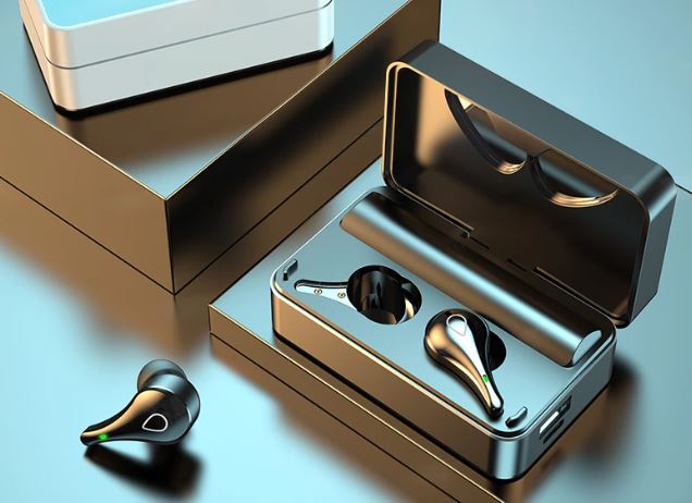 Thread loose bluetooth earbuds with noise reduction