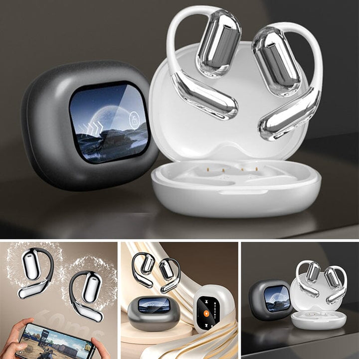 Thread loose bluetooth sports earbuds