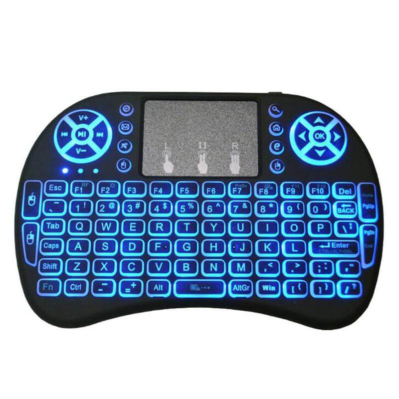 Wireless smart keyboard with point table and background lighting