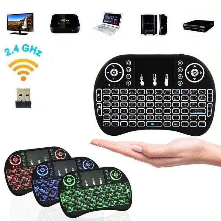 Wireless smart keyboard with point table and background lighting