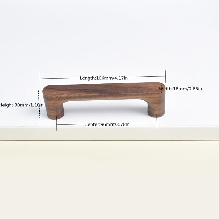 Skap handle in wood for modern intoxication tick style