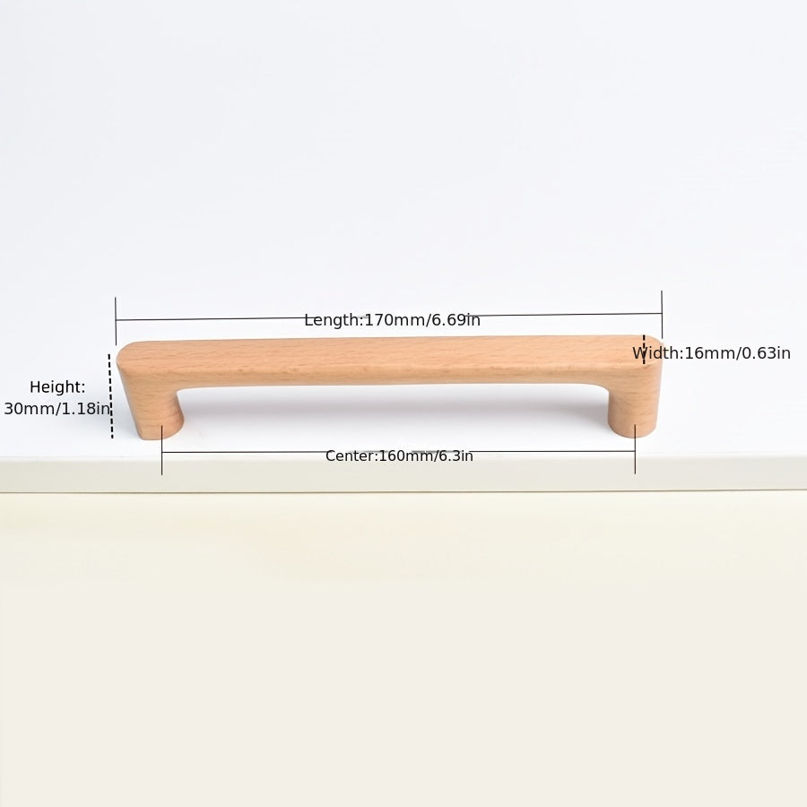 Skap handle in wood for modern intoxication tick style