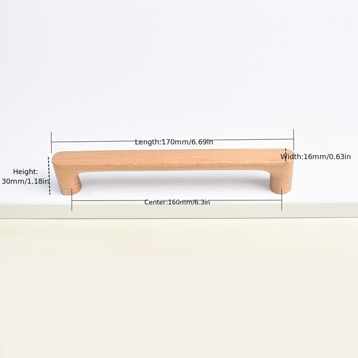 Skap handle in wood for modern intoxication tick style