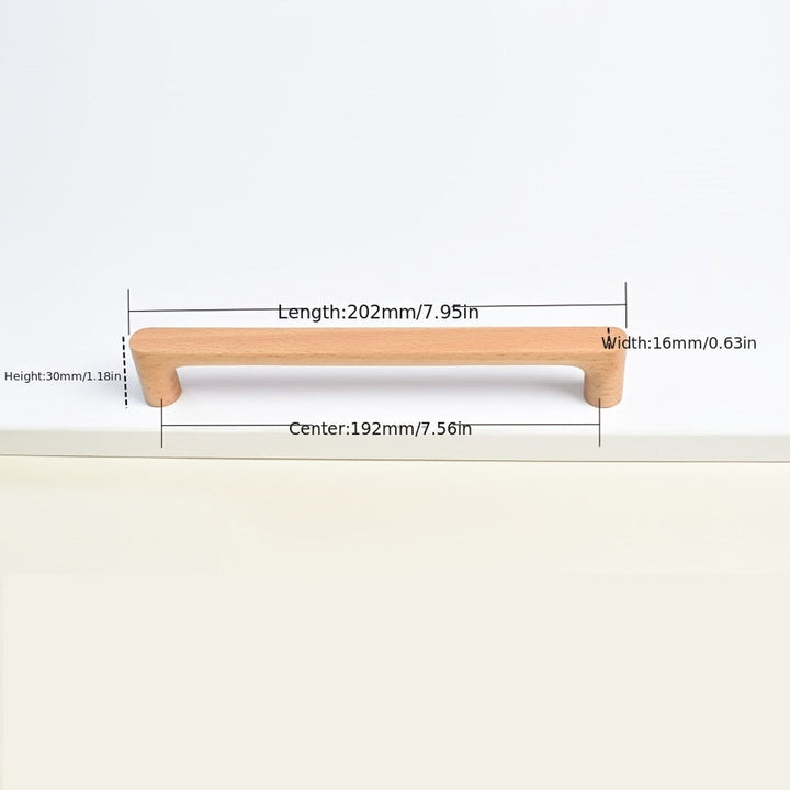 Skap handle in wood for modern intoxication tick style