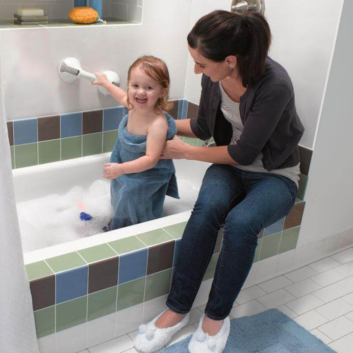 Secure baderom handle with suck cup - increased security on bathroom