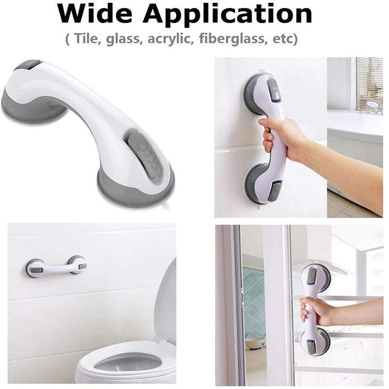 Secure baderom handle with suck cup - increased security on bathroom