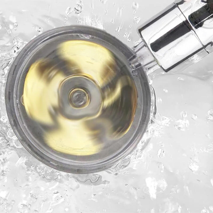 360° Turbo Fan Shower Head for a Powerful Shower Experience