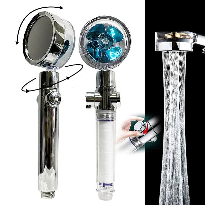 360° Turbo Fan Shower Head for a Powerful Shower Experience