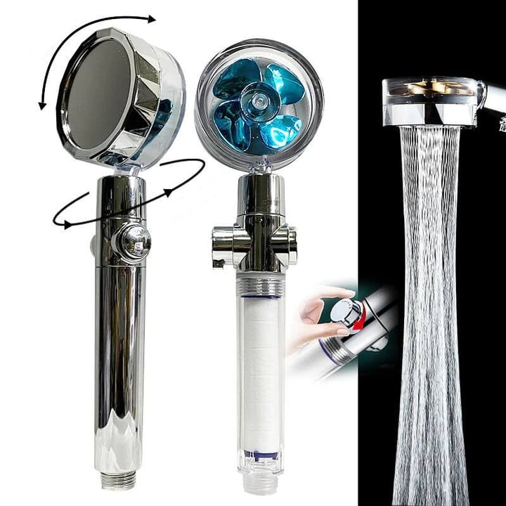360° Turbo Fan Shower Head for a Powerful Shower Experience