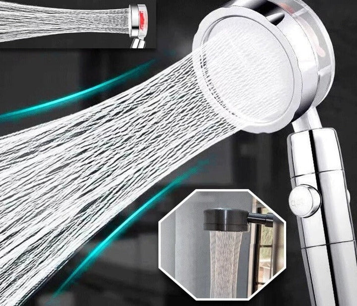 360° Turbo Fan Shower Head for a Powerful Shower Experience