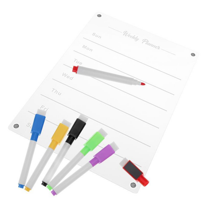 Weekly kjöleskapsplanlegger for easy family organization