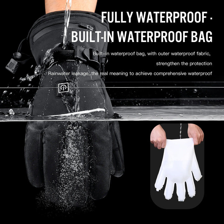 Unisex Battery-Powered Heated Touchscreen Gloves