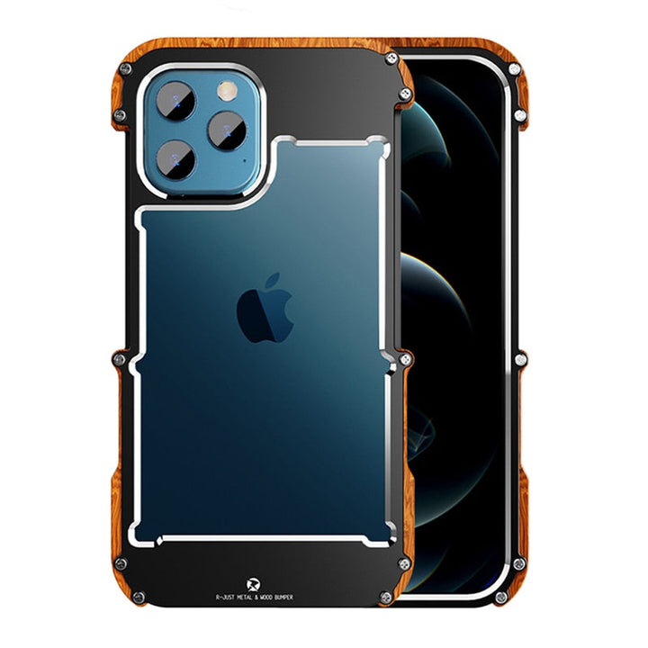 Unisex iPhone Case in Wooden Design