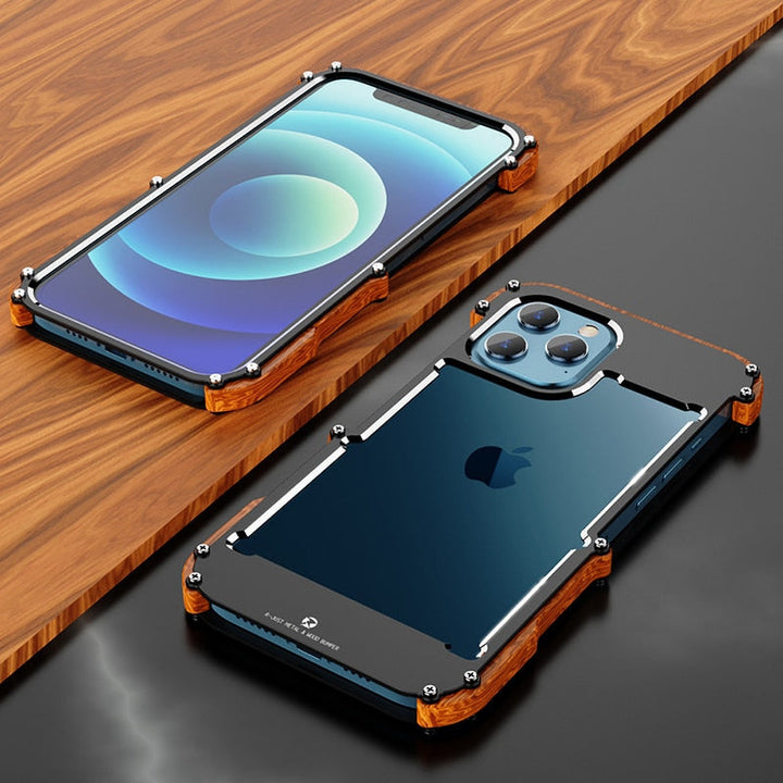Unisex iPhone Case in Wooden Design