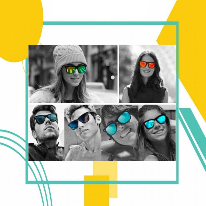 Unisex Magnetic Clip-on Sunglasses with Interchangeable Lenses