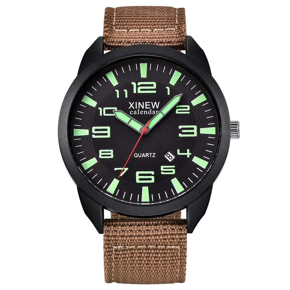 Unisex Quartz Watch with Luminous Dial – Timeless Style