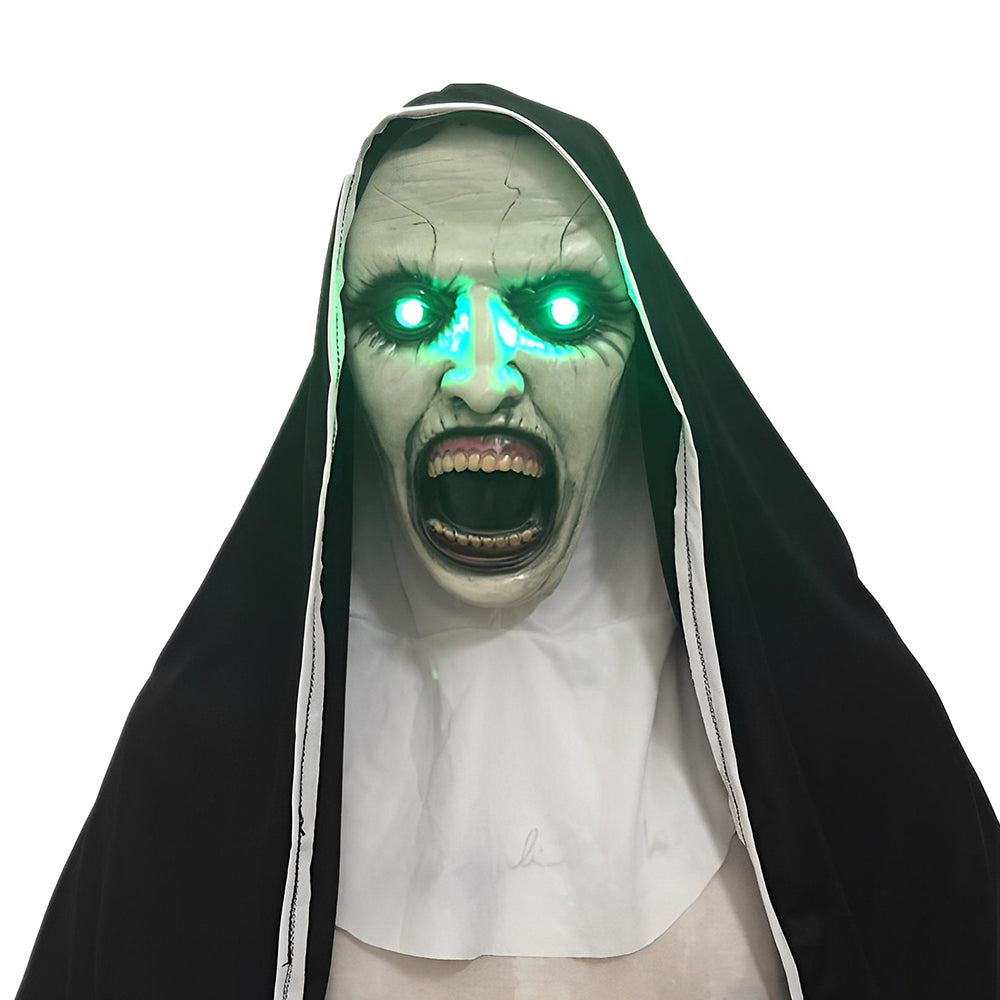 Unisex Realistic Latex Face Mask with Movable Mouth for Cosplay