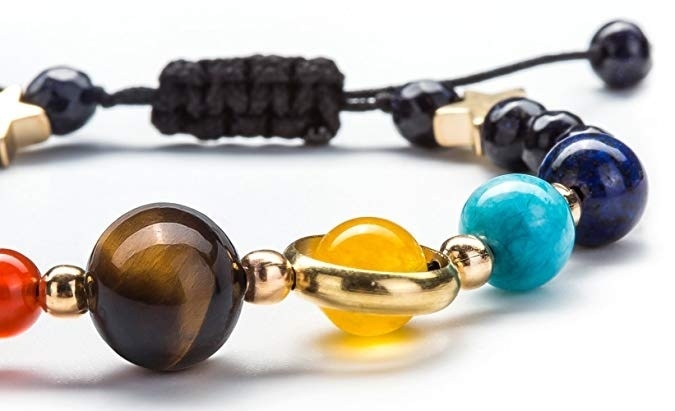 Unisex Solar System Bracelet with Natural Stones