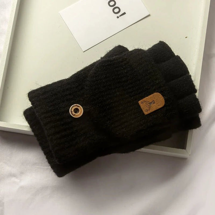 Unisex Half-Finger Touchscreen Winter Gloves