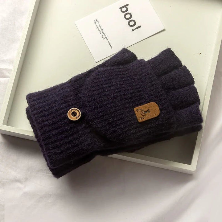 Unisex Half-Finger Touchscreen Winter Gloves
