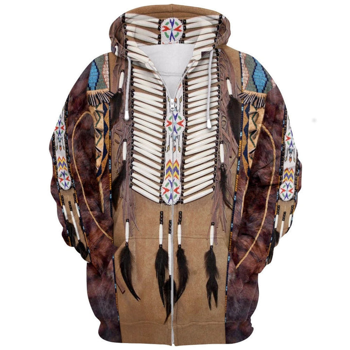 Unisex tribal huvt clear up with 3 d-tryck