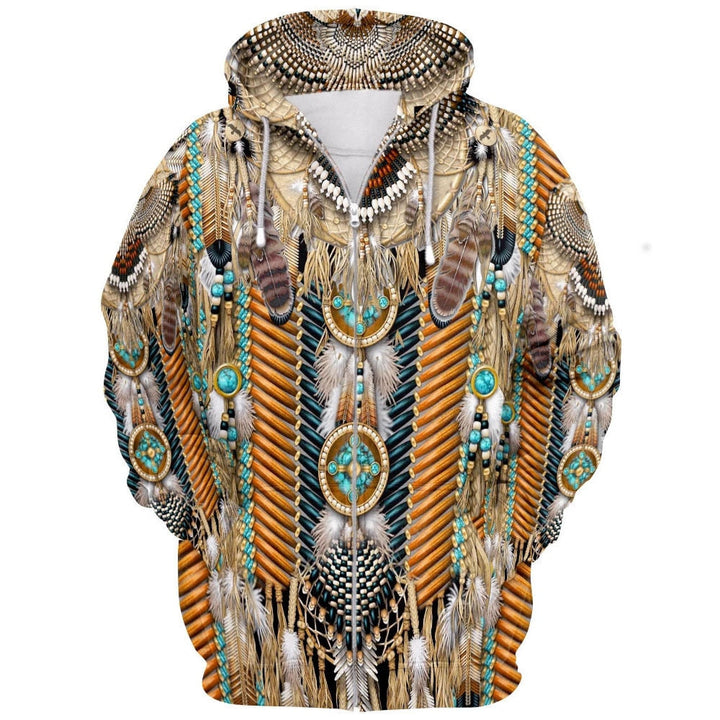 Unisex tribal huvt clear up with 3 d-tryck