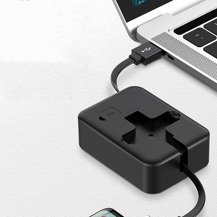 Universal 3-in-1 Telescopic Ladekabel with Phone holder